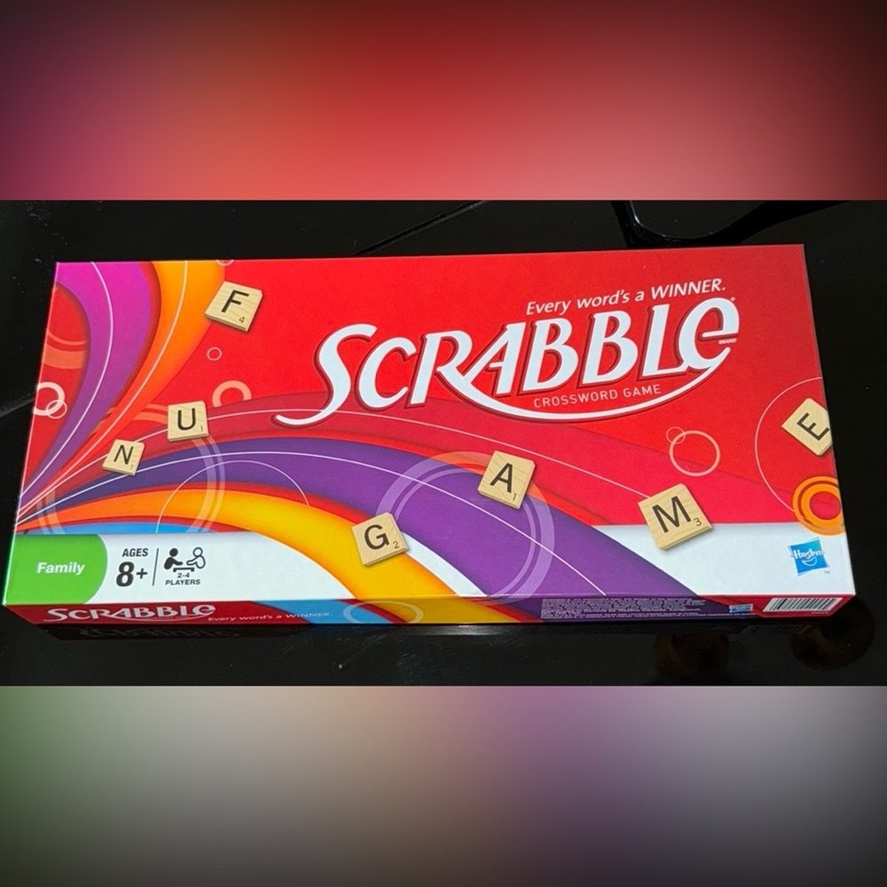 Game, Classic Scrabble, Crossword Board Game, Family Fun, Like New🎁